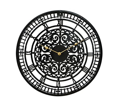 Silent Unique Wall Clock, Large Metal Wall Clock, 3D metal wall clock, metal art wall clock, Large Geometric Metal Clock - The Gharnish - A Unit of Satkala Creations