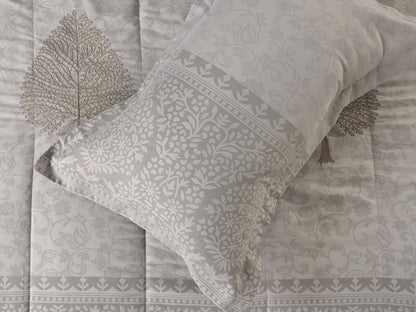 6 Pcs Jewels All Season Quilted Comforter Set - The Gharnish - A Unit of Satkala Creations