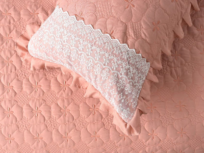 Heaven Beautiful Quilted Laced Bedding Set - The Gharnish - A Unit of Satkala Creations
