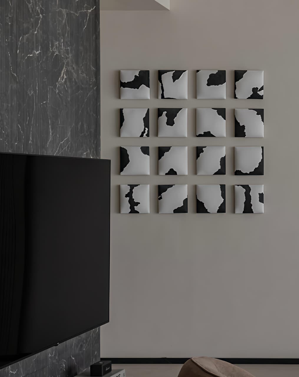 Eclipse Grid Set of 9 Modern Wall Art