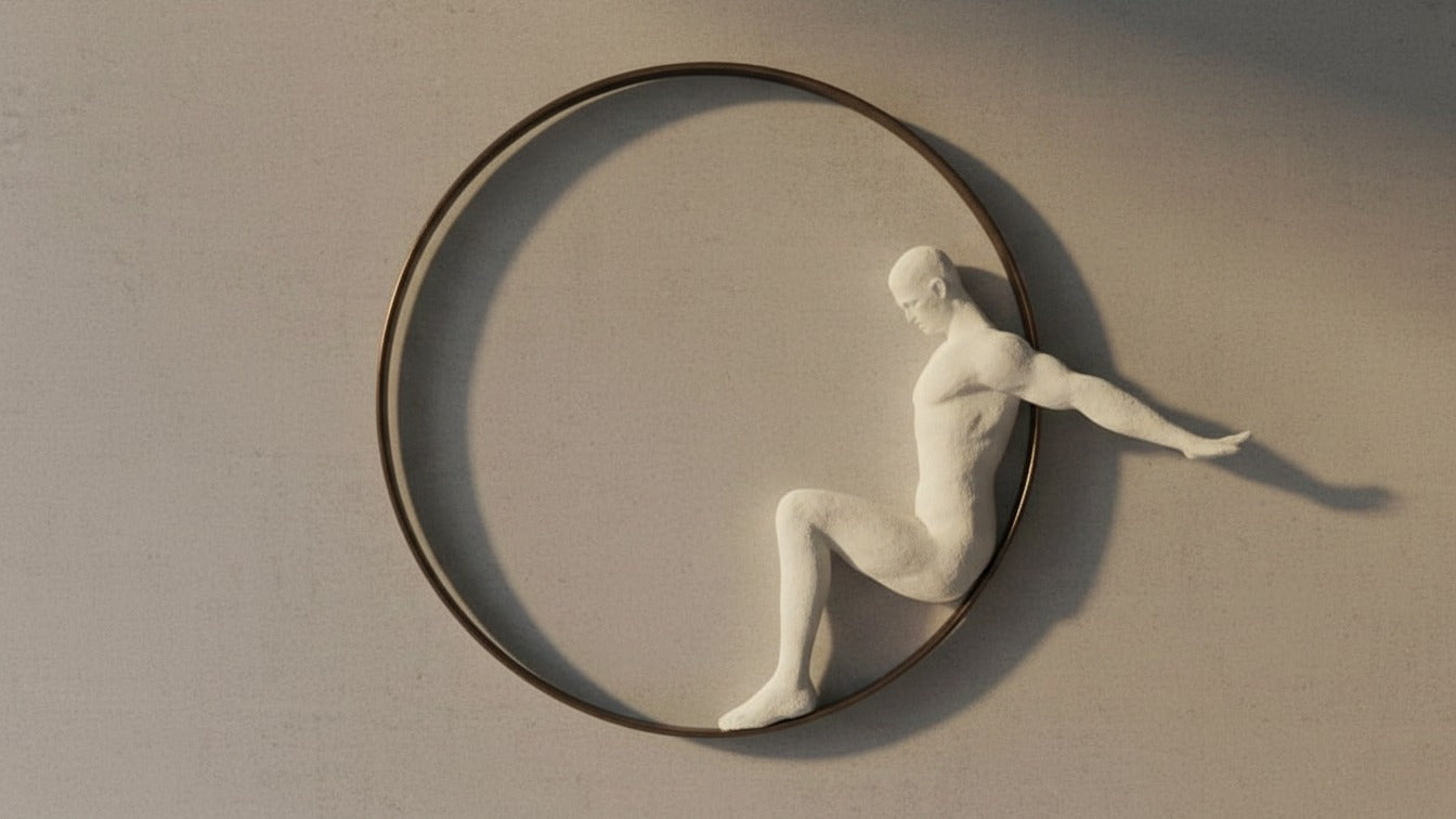 Abstract resin wall sculpture by The Gharnish, minimalist design with flowing shapes, suitable for modern interior decor.