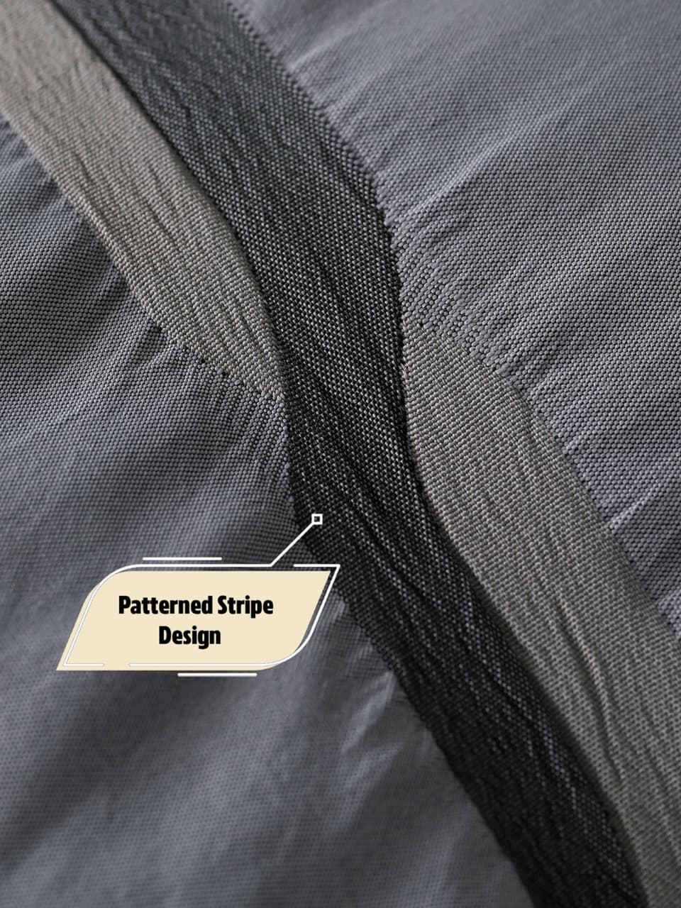 The Gharnish Summer Breeze Luxe Bedding Set, 6-piece bedding with soft, lightweight fabric and striped pattern in natural tones.
