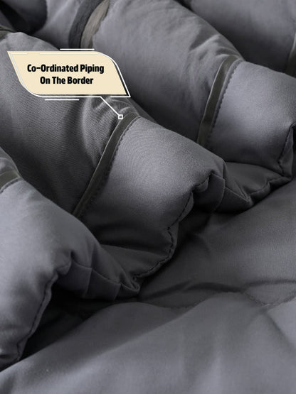 The Gharnish Summer Breeze Luxe Bedding Set includes six soft, lightweight bedding pieces with a floral pattern and pastel colors.