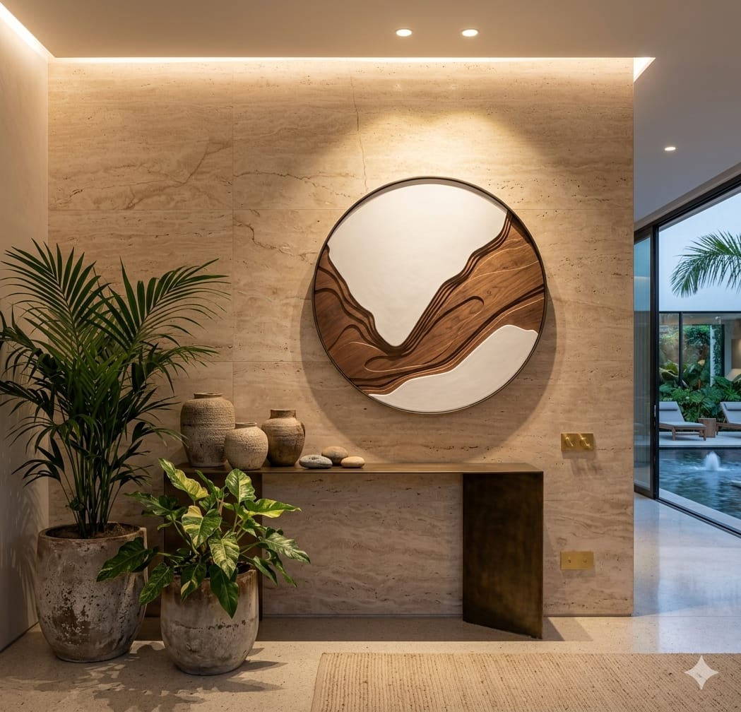 Woodwave Circle Wooden Wall Art for Modern Living Room Decor