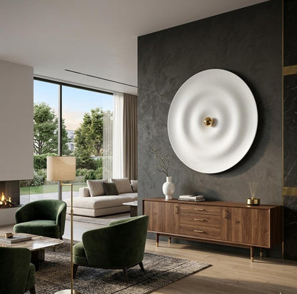 Eclipse Harmony Modern Black Circular Metal Wall Art
