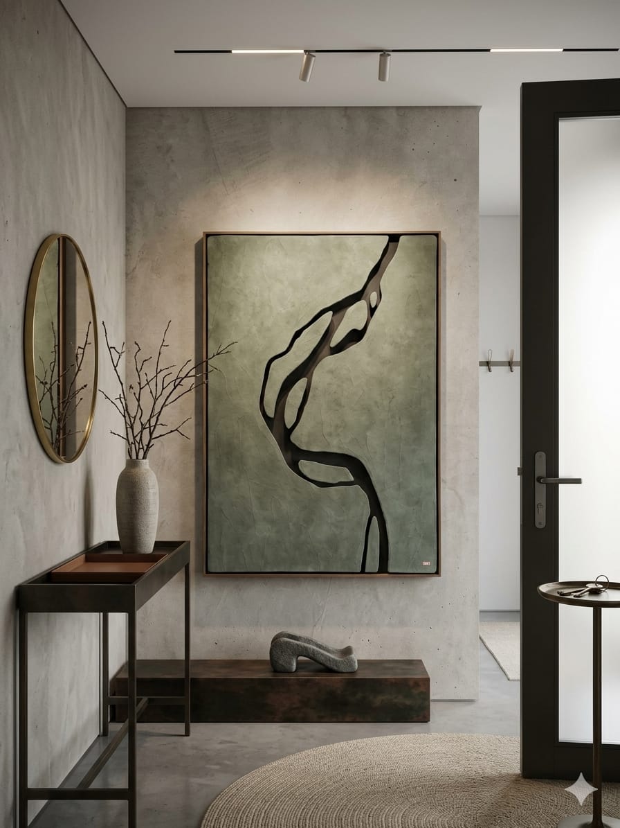 Modern wooden wall art by The Gharnish featuring abstract design, perfect for luxury interior decor.