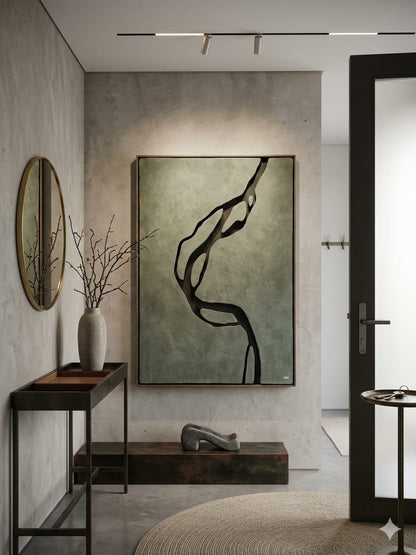 Modern wooden wall art by The Gharnish featuring abstract design, perfect for luxury interior decor.