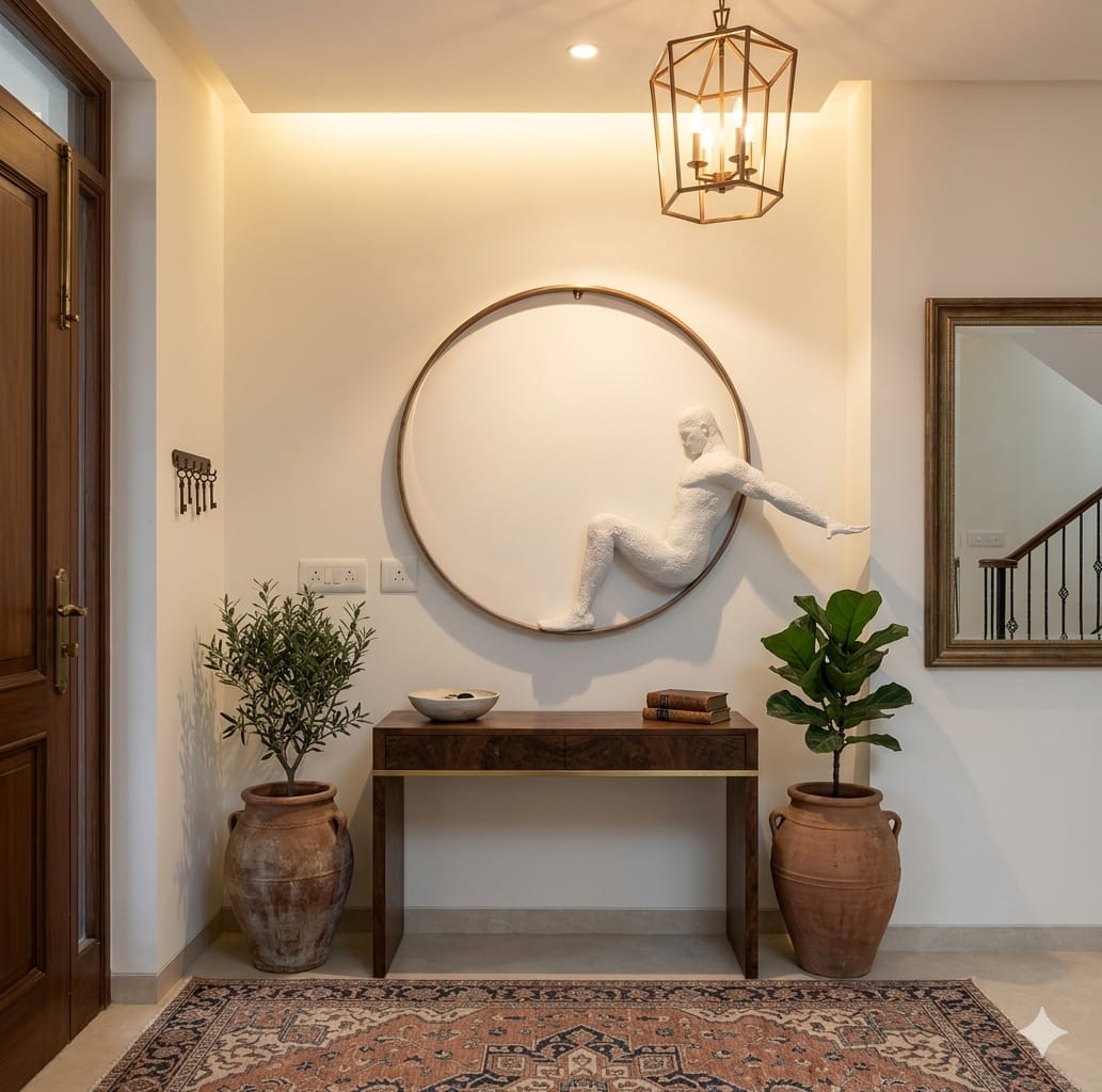 Minimalist abstract resin wall sculpture by The Gharnish, featuring sleek modern design for contemporary wall decor.