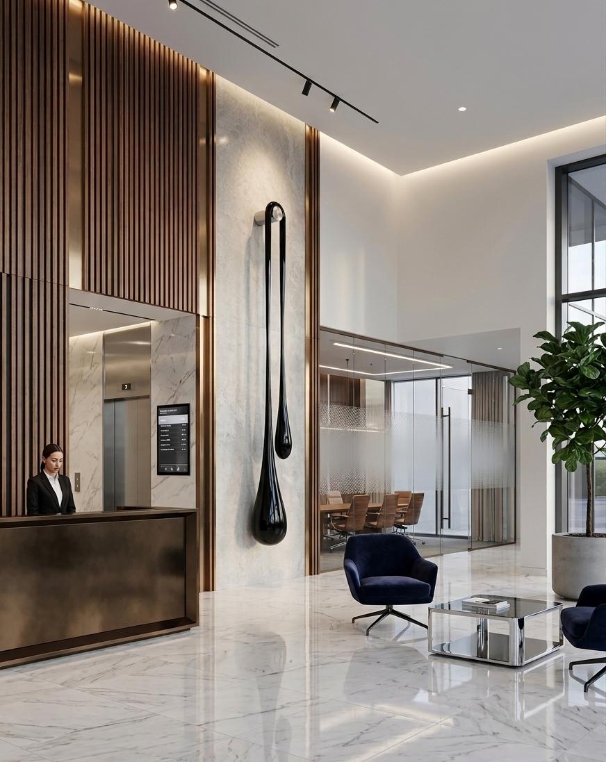 Gravity Essence | Luxury Vertical  Wall Sculpture