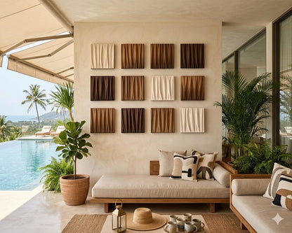 Velvet Waves Wall Art – Luxury Textured Decorative Panel Set