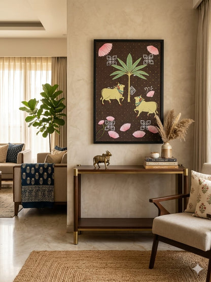 Tree of Abundance & Kamdhenu Wall Décor for Vastu