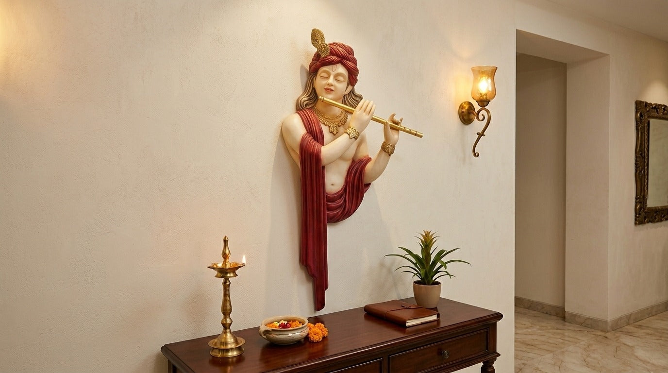 Premium Krishna Decorative Wall Art -54 Inches
