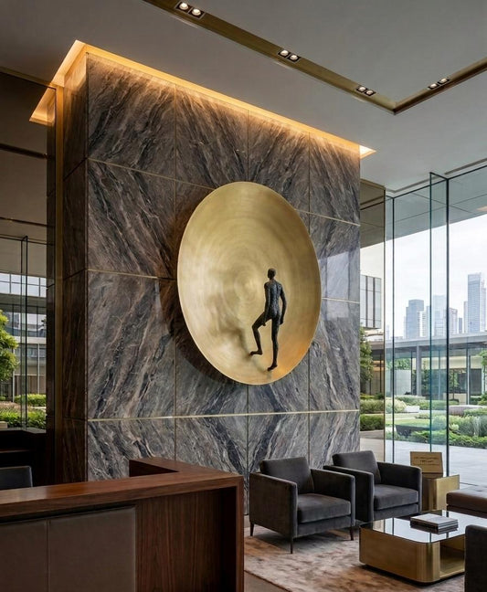 Premium metal wall art titled "The Silent Journey" by The Gharnish, featuring intricate, artistic design for art lovers.