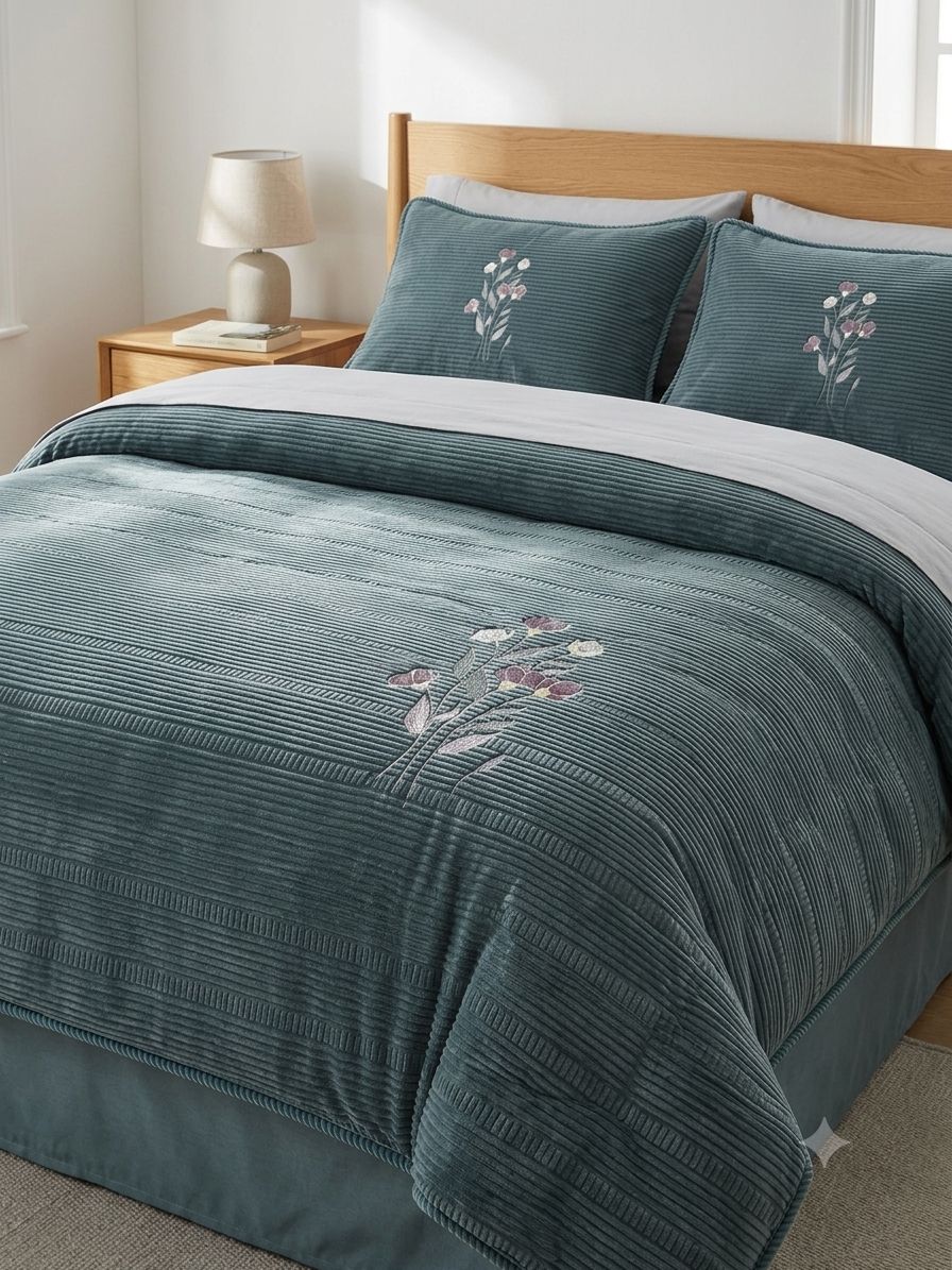 Super Premium King Size Tuffted Cotton Blend Reversible Comforter Set