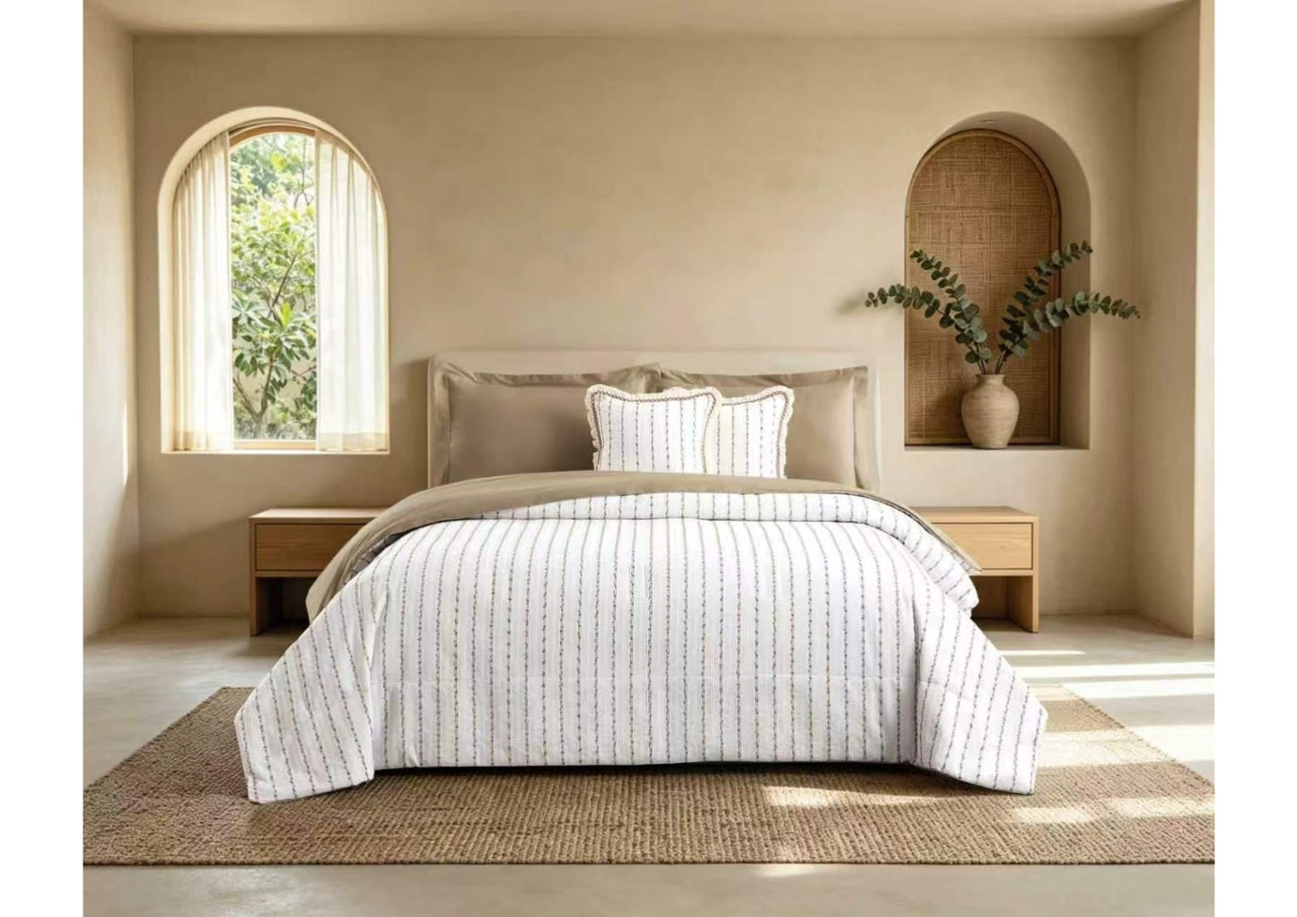Jacquard Luxury 6 Pcs Comforter Set