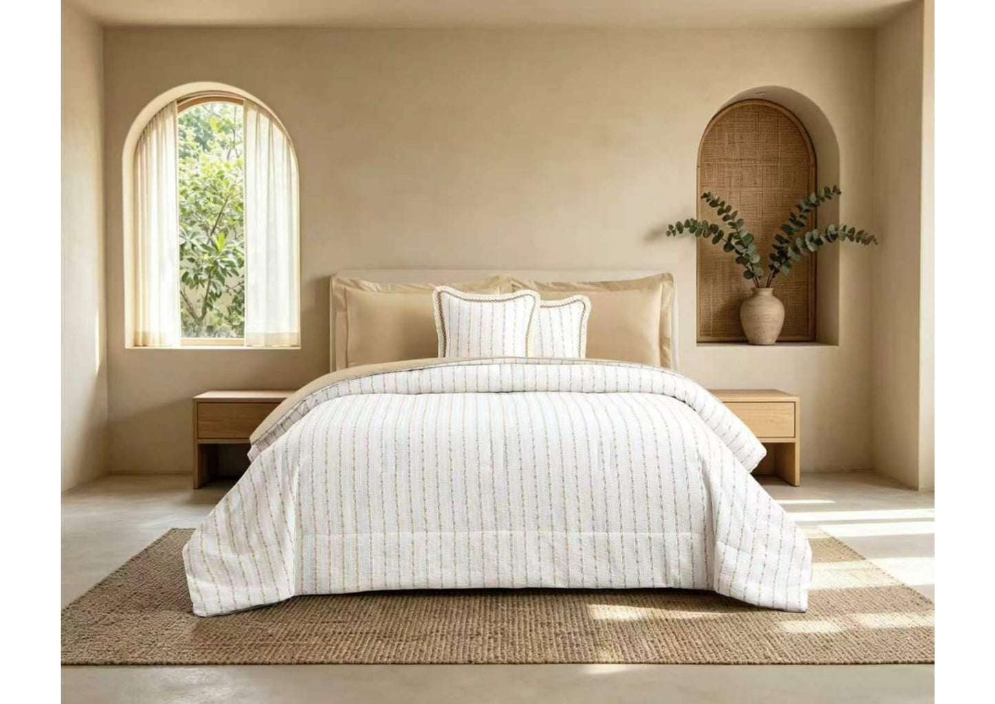 Jacquard Luxury 6 Pcs Comforter Set