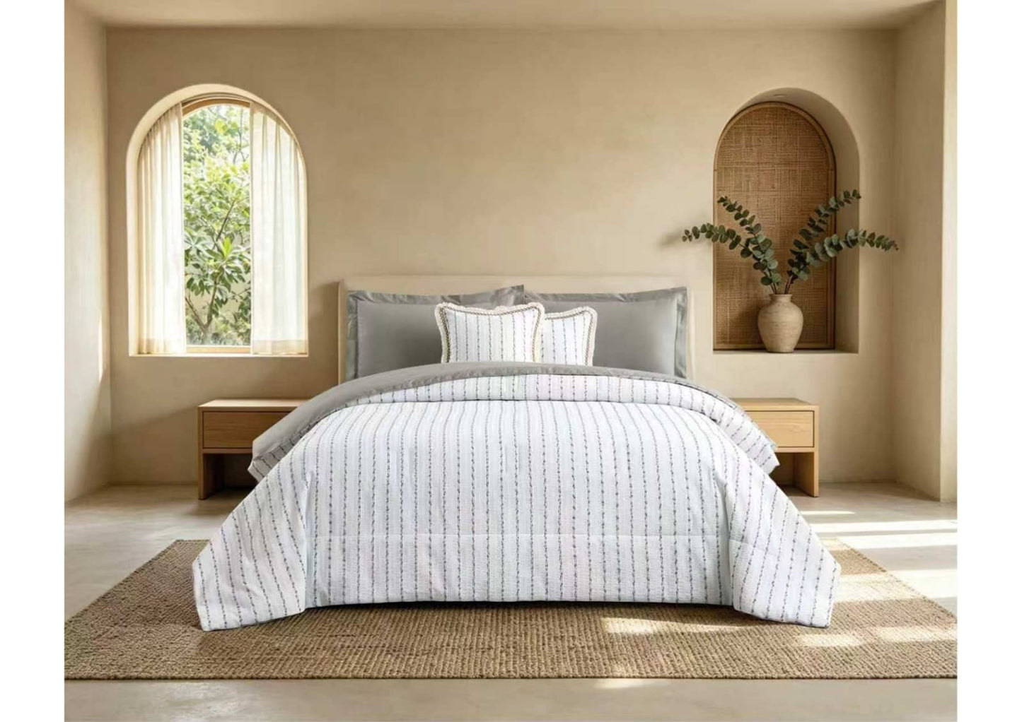Jacquard Luxury 6 Pcs Comforter Set