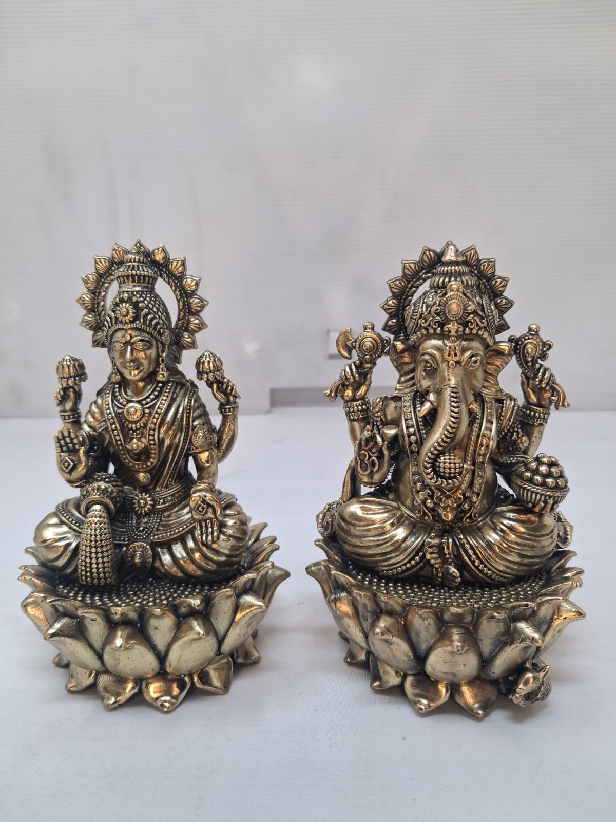 Ganesh Laxmi Brass Murti for Diwali