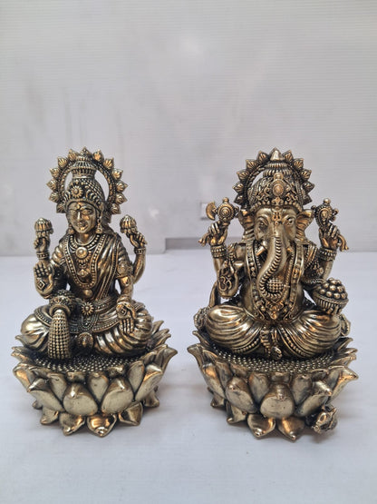 Ganesh Laxmi Brass Murti for Diwali