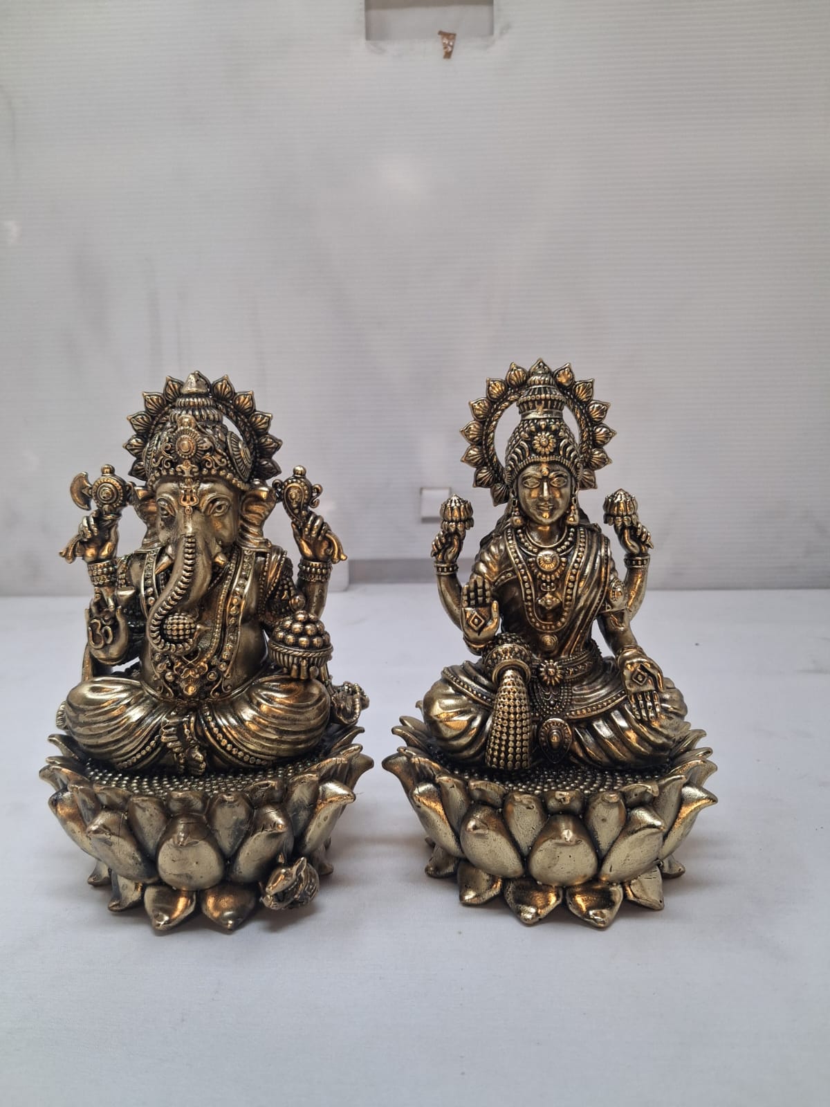 Ganesh Laxmi Brass Murti for Diwali