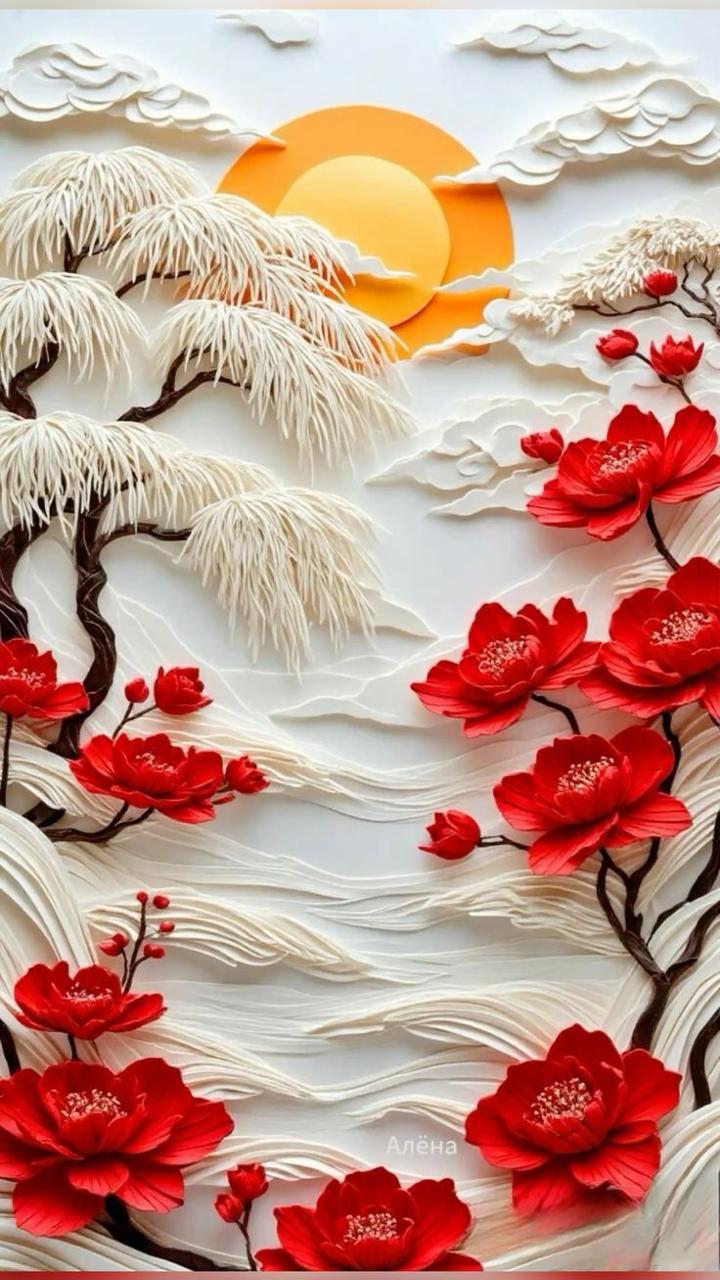 Eternal Blossom 7D Print Bedsheet Set - The Gharnish - A Unit of Satkala Creations