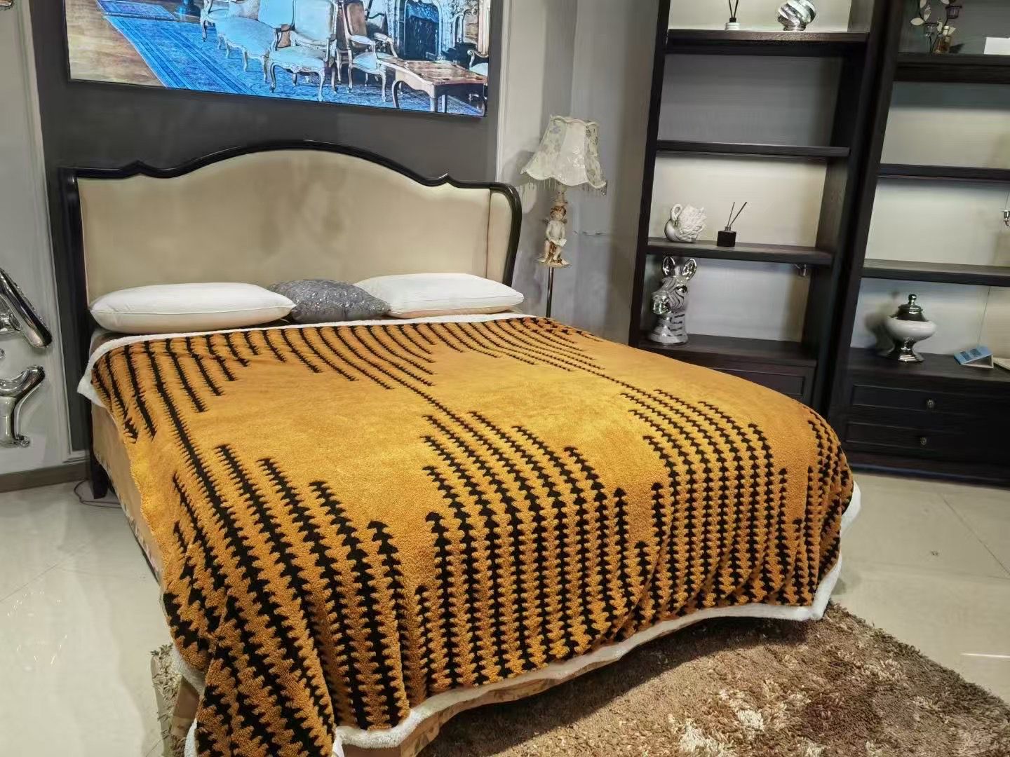 Luxury and Imported Herringbone Pattern Double Bed Ac Blanket - The Gharnish - A Unit of Satkala Creations