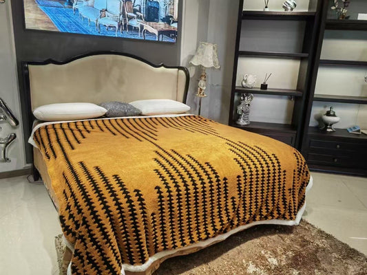 Luxury and Imported Herringbone Pattern Double Bed Ac Blanket - The Gharnish - A Unit of Satkala Creations