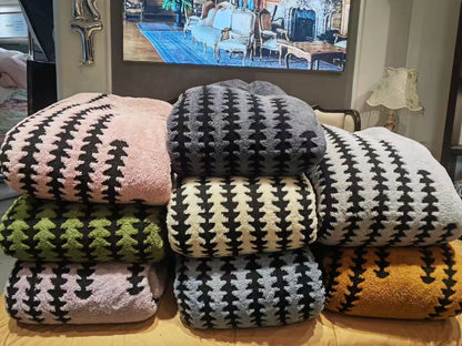 Luxury and Imported Herringbone Pattern Double Bed Ac Blanket - The Gharnish - A Unit of Satkala Creations