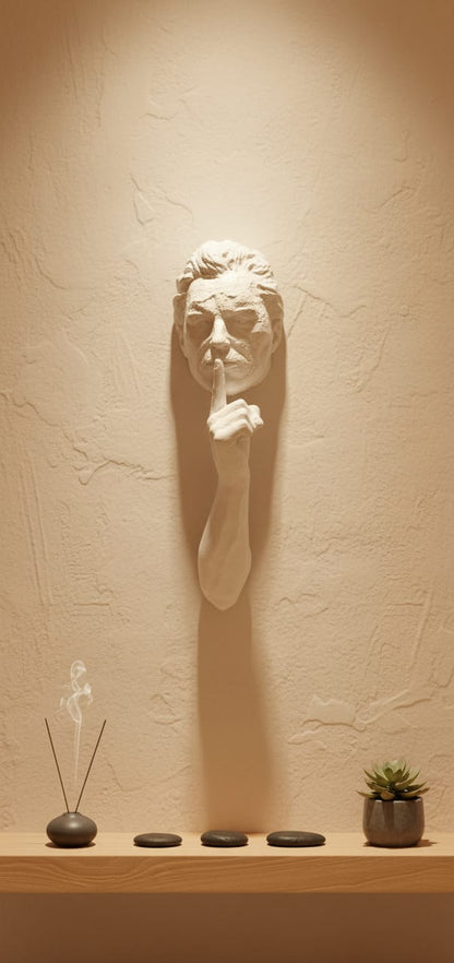 3D Sculpture Man Coming Out of the Wall Abstract Figure For Home and Office - The Gharnish - A Unit of Satkala Creations