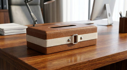 Leather Tissue Box Holders Premium Series