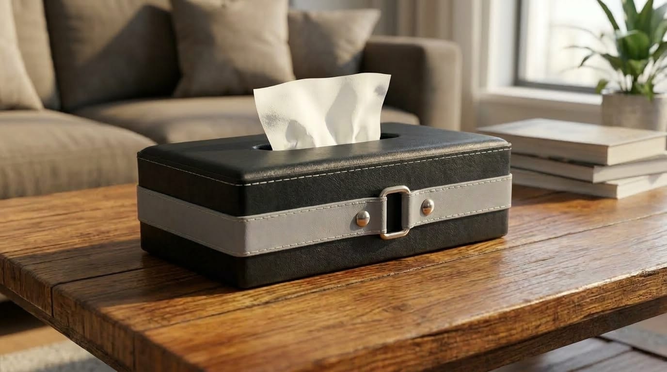 Leather Tissue Box Holders Premium Series