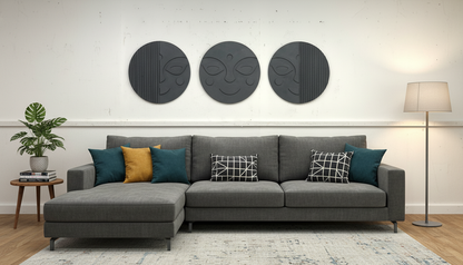 Harmony Faces Sculptural Wall Art - The Gharnish - A Unit of Satkala Creations