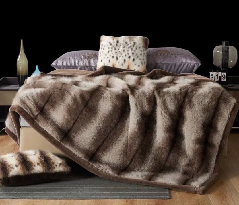 Luxury Ostrich Korean Cashmere Blanket for WInters