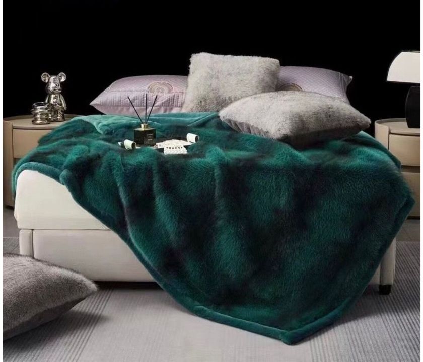 Luxury Ostrich Korean Cashmere Blanket for WInters