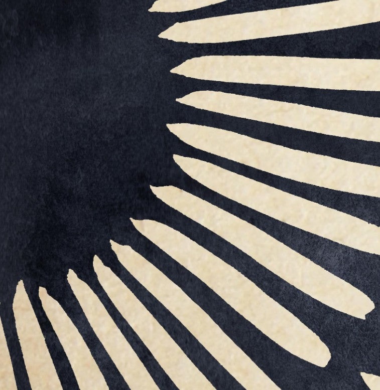 Close-up of a black and beige abstract pattern