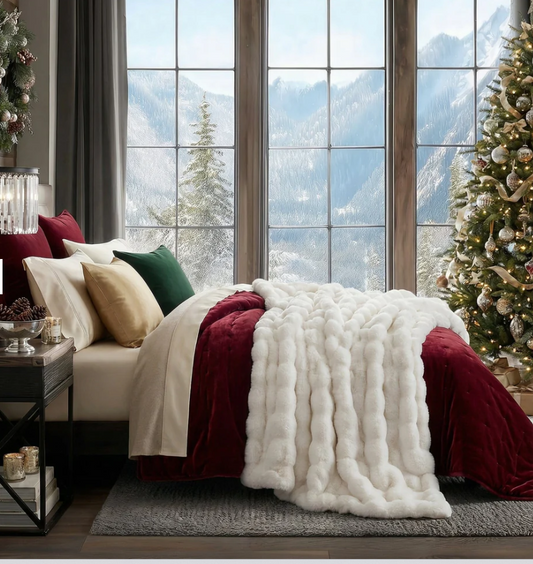 Premium and Imported Luxury Rabbit Fur Limited Edition Blanket for Single Bed