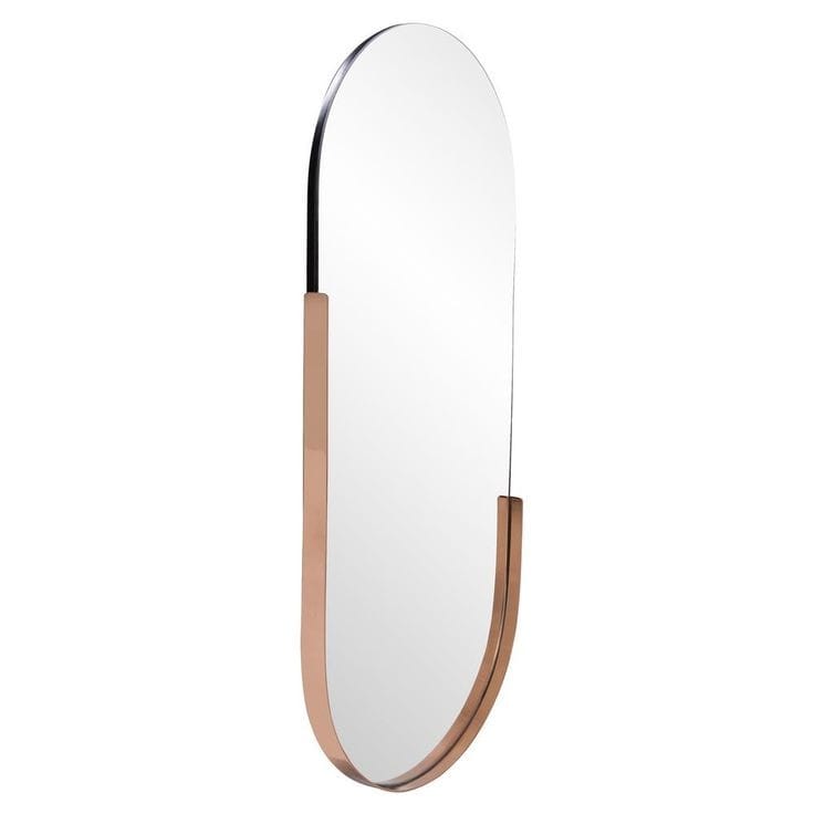 Obsidian Arch Statement Wall Mirror by The Gharnish with a sleek black frame and curved arch design.