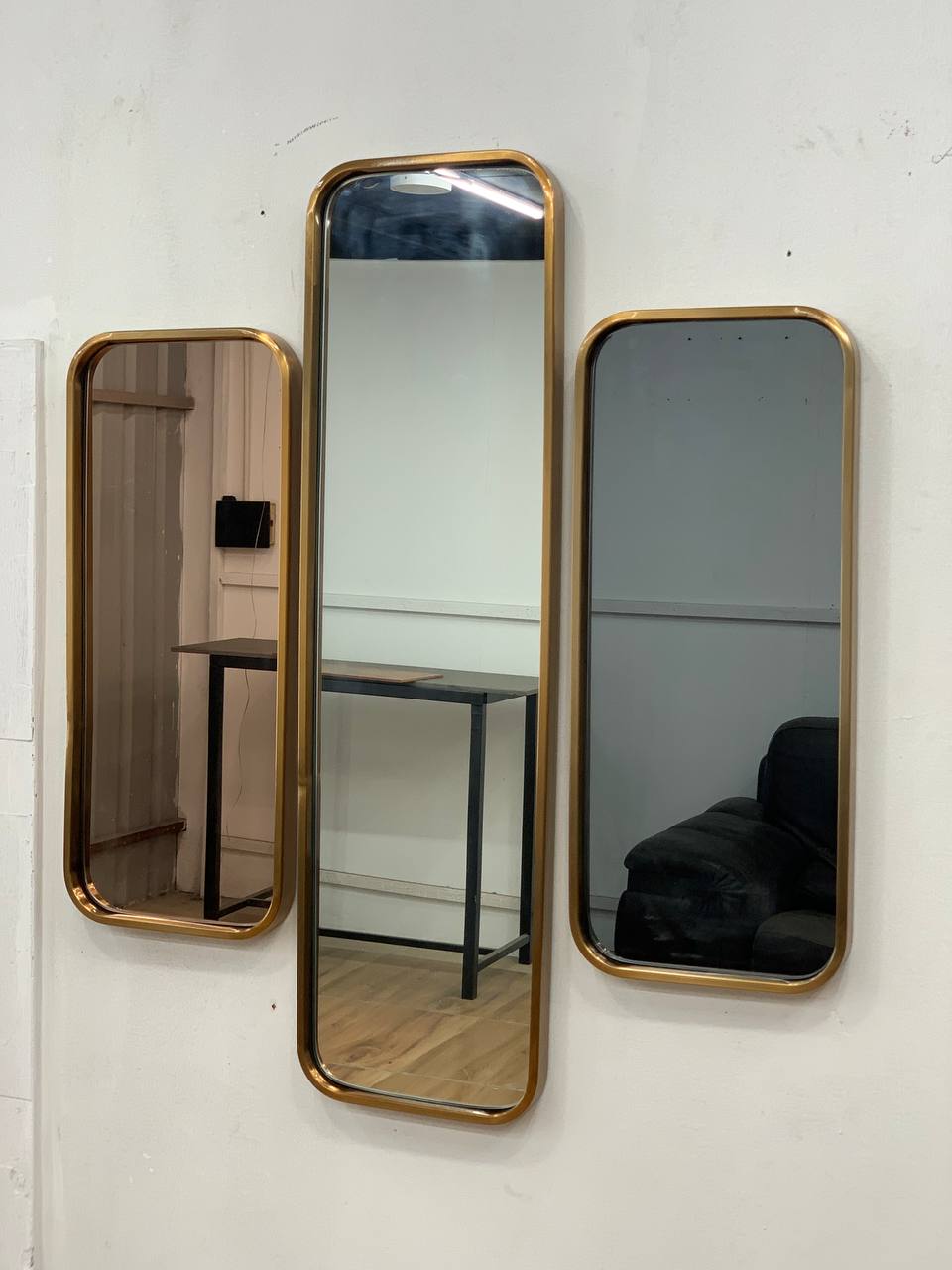 Aurora Arch Harmony Gold Mirror Set - The Gharnish - A Unit of Satkala Creations