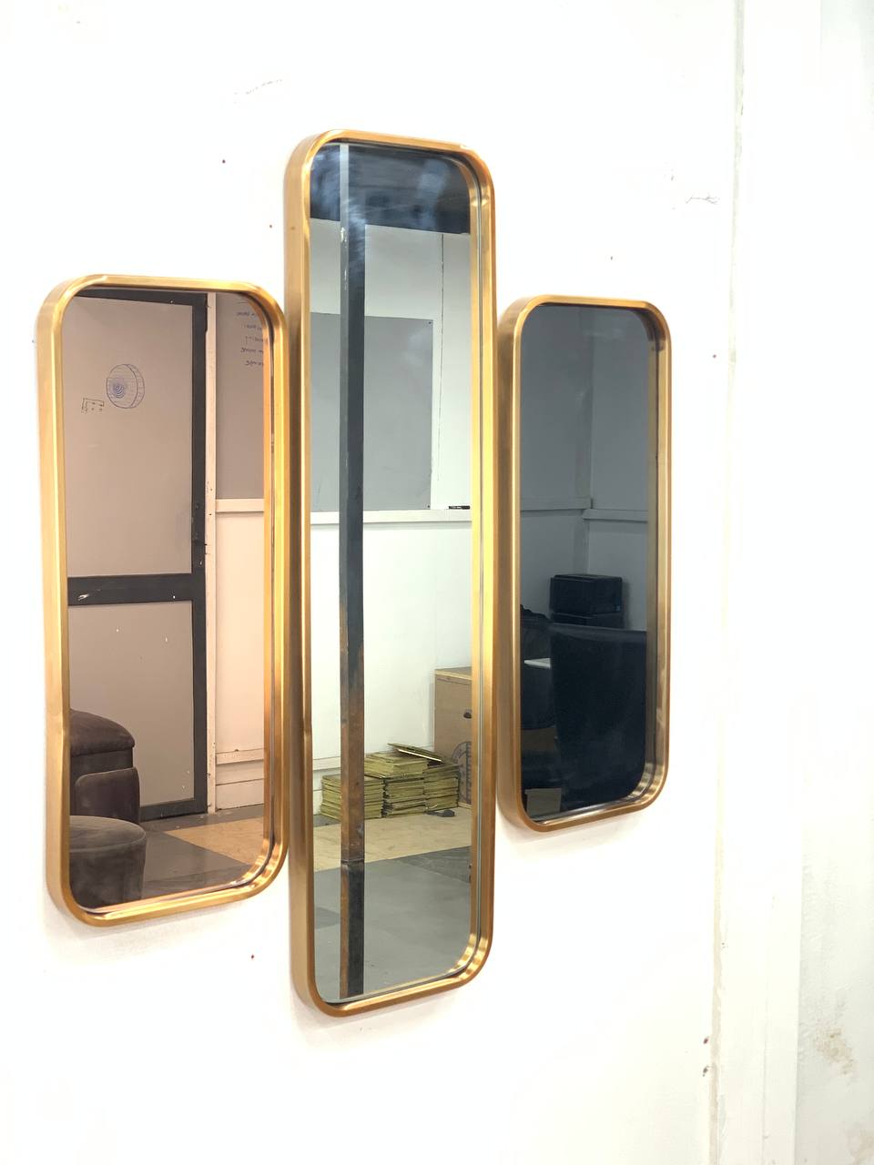 Aurora Arch Harmony Gold Mirror Set - The Gharnish - A Unit of Satkala Creations