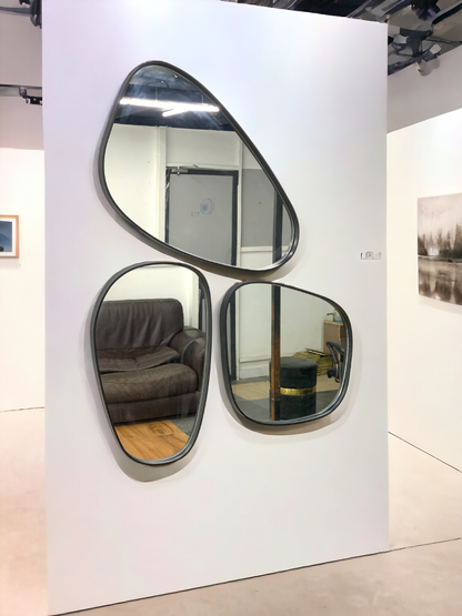 Pebble Luxe Trio Wall Mirror Set - The Gharnish - A Unit of Satkala Creations