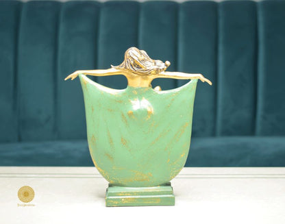 Abstract Mirror Angel Showpiece by The Gharnish, a decorative figurine with reflective surface, part of the Abstract Figurines collection.
