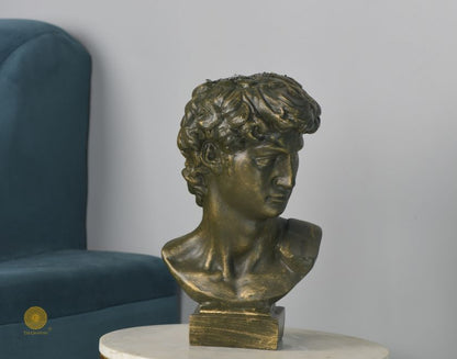 Abstract Roman sculpture figurine by The Gharnish, modern art piece featuring natural tones and minimalist design.