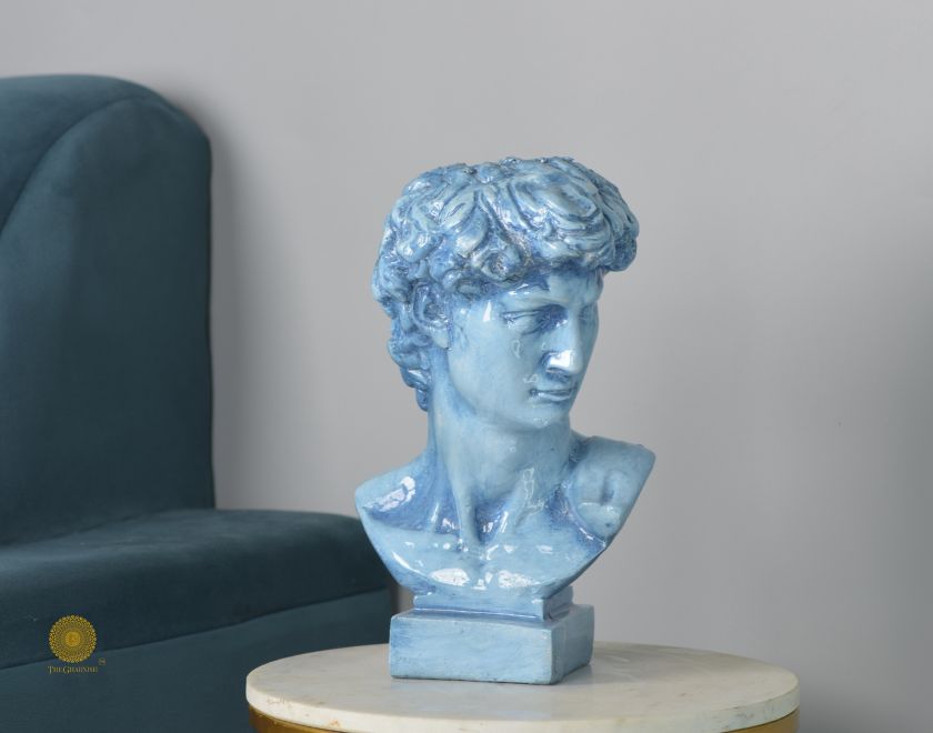 Modern abstract Roman sculpture figurine by The Gharnish, showcasing natural stone-inspired modern art design.