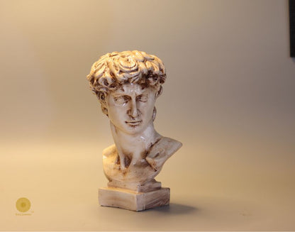 Modern abstract Roman sculpture figurine by The Gharnish, showcasing artistic and natural stone-like details.
