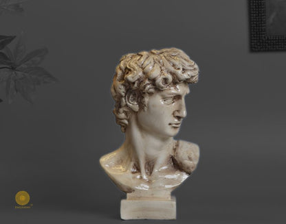 Modern abstract Roman sculpture figurine by The Gharnish, showcasing sleek design and artistic craftsmanship in natural tones.