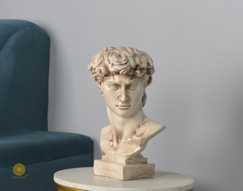 Modern abstract Roman sculpture figurine by The Gharnish, showcasing natural stone-inspired modern art design.