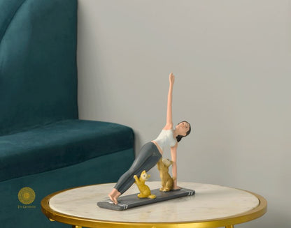 Cat Yoga Showpiece - The Gharnish - A Unit of Satkala Creations