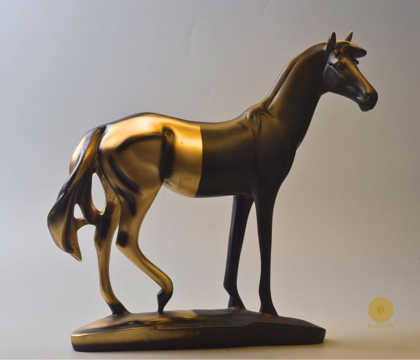 Limited Edition Premium Horse Statue from The Gharnish animal figurines collection, showcasing intricate details and craftsmanship.