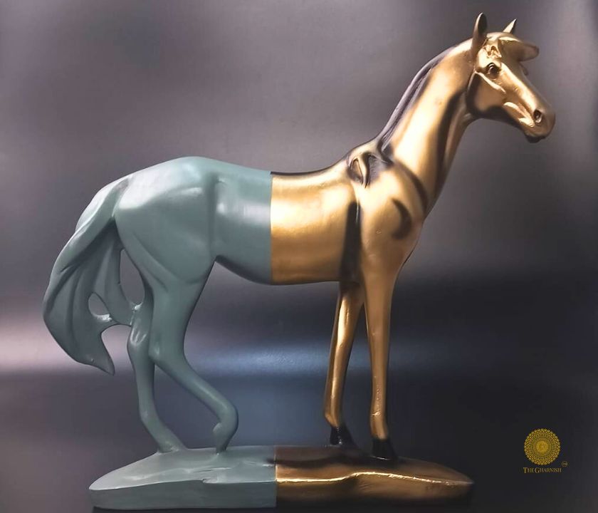 Limited edition premium horse statue by The Gharnish, detailed animal figurine showcasing craftsmanship and elegant design.