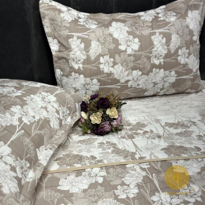 Cally Lilly Premium Quilted Bedding Set by The Gharnish features a stylish, soft quilted design perfect for cozy bedroom decor.